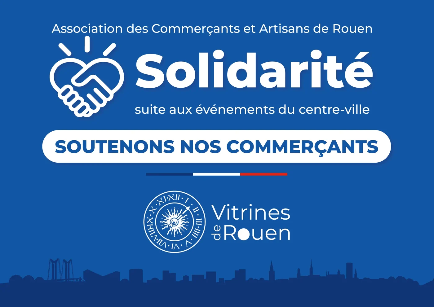 Solidarité des Vitrines de Rouen, soutenons nos commerçants